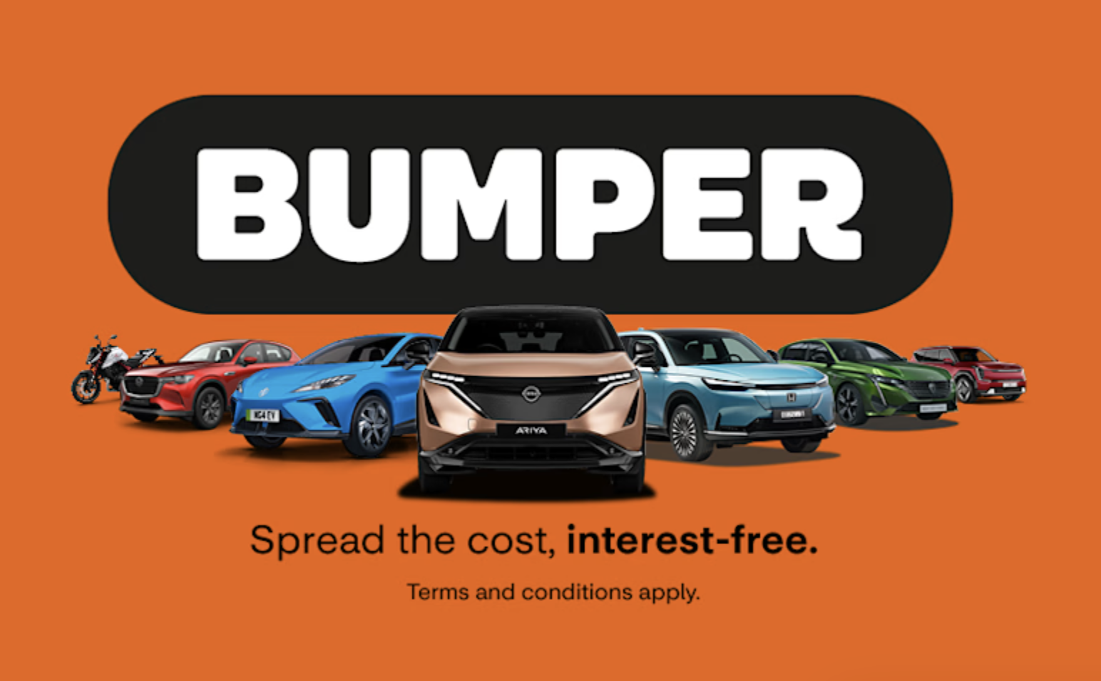 Bumper — spread the cost, interest-free