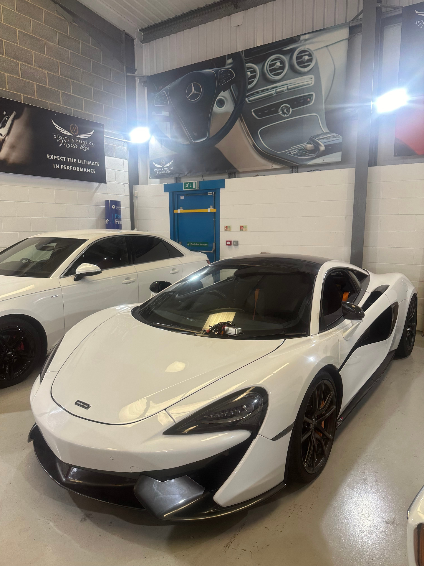 White supercar at Concept-R